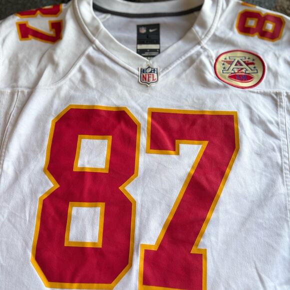 Men's Authentic Nike Travis Kelce Kansas City Chiefs Player Away Game Jersey L - Picture 8 of 16